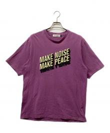 UNDERCOVER（アンダーカバー）の古着「MAKE NOISE MAKE PEACE 20SS　半袖カットソー」｜バイオレット