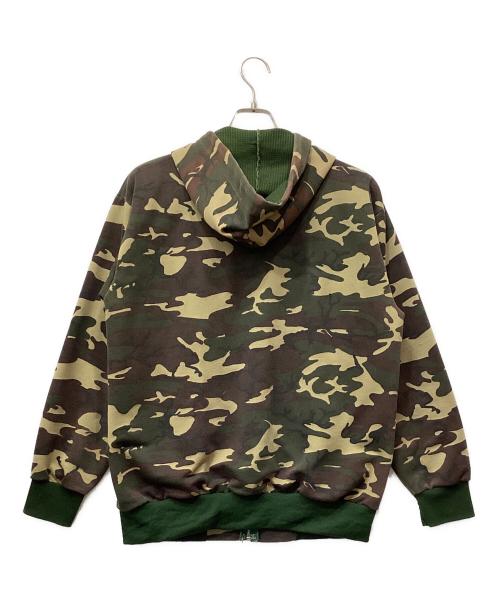 BASSETT WALKER（バセットウォーカー）BASSETT WALKER (バセットウォーカー) ジップパーカー カモフラ サイズ:X-LARGEの古着・服飾アイテム