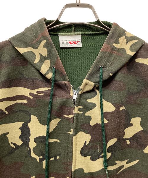 BASSETT WALKER（バセットウォーカー）BASSETT WALKER (バセットウォーカー) ジップパーカー カモフラ サイズ:X-LARGEの古着・服飾アイテム