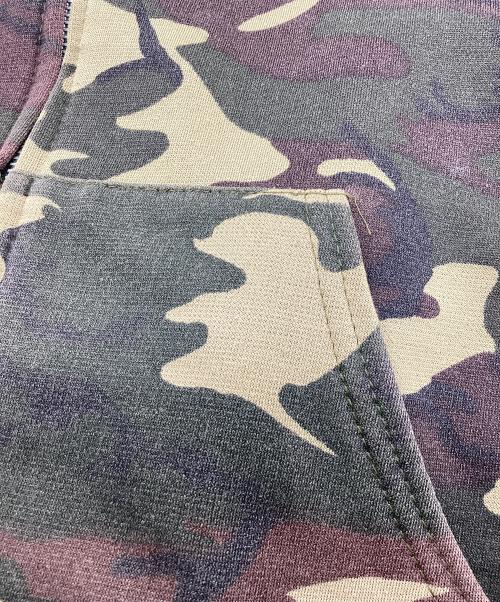 BASSETT WALKER（バセットウォーカー）BASSETT WALKER (バセットウォーカー) ジップパーカー カモフラ サイズ:X-LARGEの古着・服飾アイテム