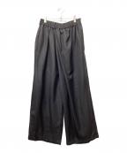 COOTIE PRODUCTIONSクーティープロダクツ）の古着「TECHWOOL Wrap Wide Easy Trousers」｜ブラック