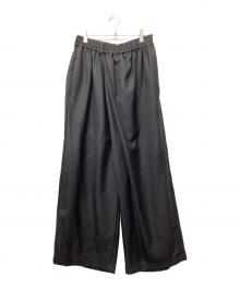 COOTIE PRODUCTIONS（クーティープロダクツ）の古着「TECHWOOL Wrap Wide Easy Trousers」｜ブラック
