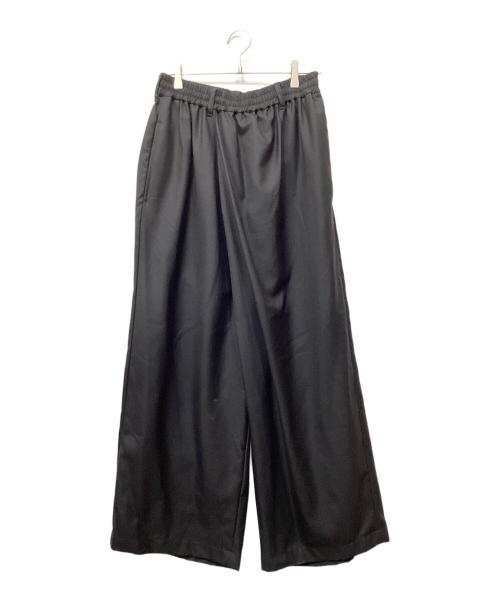 COOTIE PRODUCTIONS（クーティープロダクツ）COOTIE PRODUCTIONS (クーティープロダクツ) TECHWOOL Wrap Wide Easy Trousers ブラック サイズ:Ｍの古着・服飾アイテム