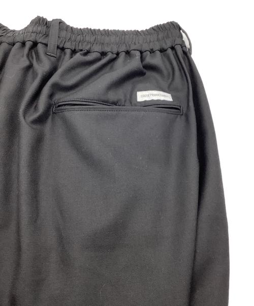 COOTIE PRODUCTIONS（クーティープロダクツ）COOTIE PRODUCTIONS (クーティープロダクツ) TECHWOOL Wrap Wide Easy Trousers ブラック サイズ:Ｍの古着・服飾アイテム