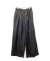 COOTIE PRODUCTIONS（クーティープロダクツ）の古着「TECHWOOL Wrap Wide Easy Trousers」｜ブラック