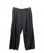 COOTIE PRODUCTIONSクーティープロダクツ）の古着「T/W SQUARE LEG EASY PANTS」｜ブラック