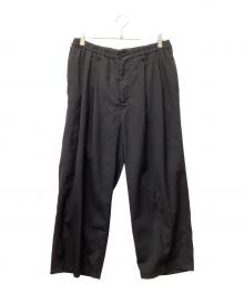 COOTIE PRODUCTIONS（クーティープロダクツ）の古着「T/W SQUARE LEG EASY PANTS」｜ブラック