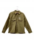 HIDE AND SEEKハイドアンドシーク）の古着「FIELD SHIRTS JACKET」｜オリーブ