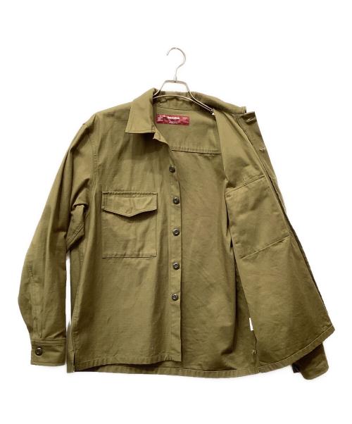 HIDE AND SEEK（ハイドアンドシーク）HIDE AND SEEK (ハイドアンドシーク) FIELD SHIRTS JACKET オリーブ サイズ:Lの古着・服飾アイテム