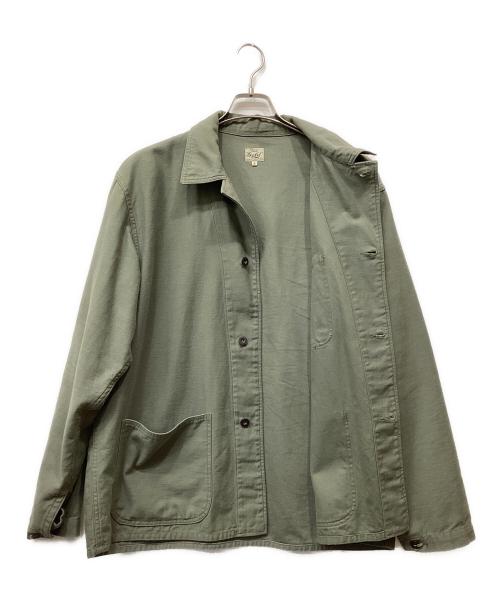 gold（ゴールド）gold (ゴールド) LIGHT BACKSATIN N-3 JACKET オリーブ サイズ:Lの古着・服飾アイテム