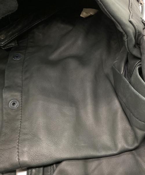 Yasuyuki Ishii（ヤスユキイシイ）Yasuyuki Ishii (ヤスユキイシイ) レザーウエストバッグ グリーン サイズ:FREEの古着・服飾アイテム