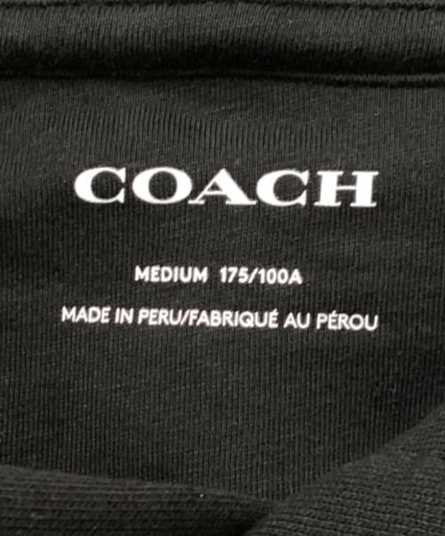COACH（コーチ）COACH (コーチ) プルオーバーパーカー ブラック サイズ:MEDIUMの古着・服飾アイテム