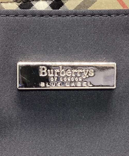 BURBERRY BLUE LABEL（バーバリー ブルー レーベル）BURBERRY BLUE LABEL (バーバリー ブルー レーベル) ハンドバッグ ブラックの古着・服飾アイテム