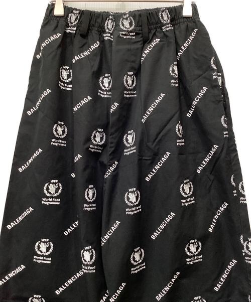 BALENCIAGA（バレンシアガ）BALENCIAGA (バレンシアガ) ロゴ総柄パンツ ブラック サイズ:42の古着・服飾アイテム