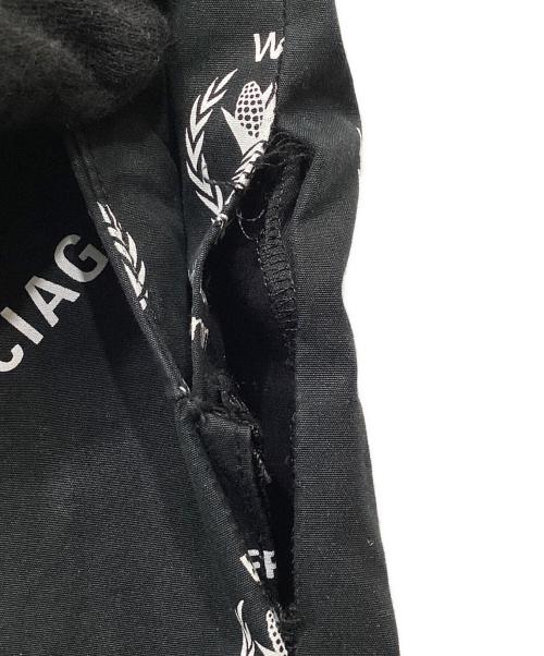 BALENCIAGA（バレンシアガ）BALENCIAGA (バレンシアガ) ロゴ総柄パンツ ブラック サイズ:42の古着・服飾アイテム