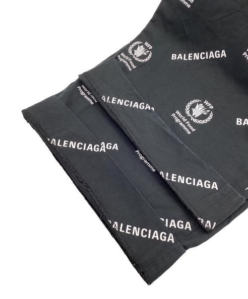 BALENCIAGA（バレンシアガ）BALENCIAGA (バレンシアガ) ロゴ総柄パンツ ブラック サイズ:42の古着・服飾アイテム