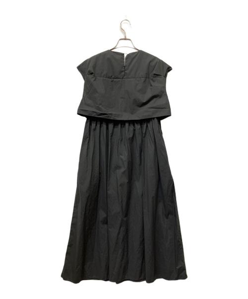 BALLSEY（ボールジィ）BALLSEY (ボールジィ) プロセスドコットン レイヤードライクワンピース ブラック サイズ:36の古着・服飾アイテム