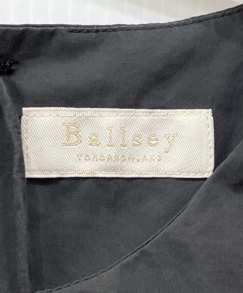 BALLSEY（ボールジィ）BALLSEY (ボールジィ) プロセスドコットン レイヤードライクワンピース ブラック サイズ:36の古着・服飾アイテム