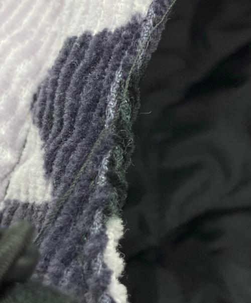 SUPREME（シュプリーム）SUPREME (シュプリーム) NIKE (ナイキ) Corduroy Hooded Jacket レッド×ネイビー サイズ:Lの古着・服飾アイテム