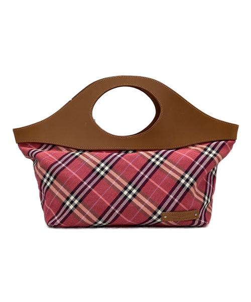 BURBERRY BLUE LABEL（バーバリー ブルー レーベル）BURBERRY BLUE LABEL (バーバリー ブルー レーベル) ハンドバッグ ショッキングピンクの古着・服飾アイテム
