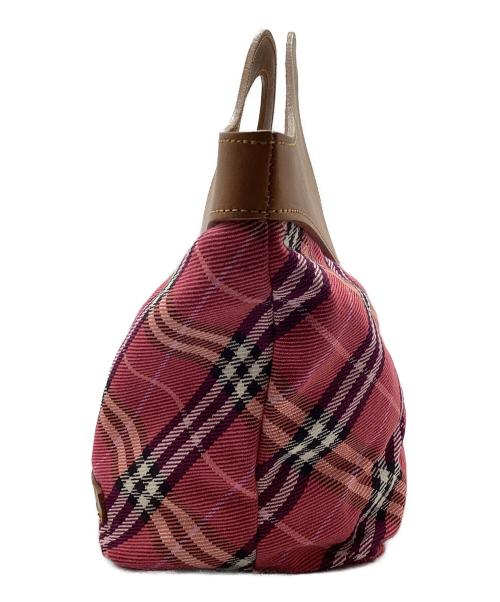 BURBERRY BLUE LABEL（バーバリー ブルー レーベル）BURBERRY BLUE LABEL (バーバリー ブルー レーベル) ハンドバッグ ショッキングピンクの古着・服飾アイテム