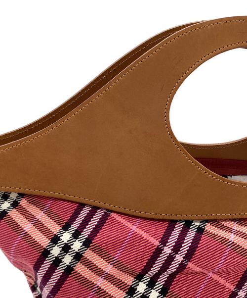 BURBERRY BLUE LABEL（バーバリー ブルー レーベル）BURBERRY BLUE LABEL (バーバリー ブルー レーベル) ハンドバッグ ショッキングピンクの古着・服飾アイテム