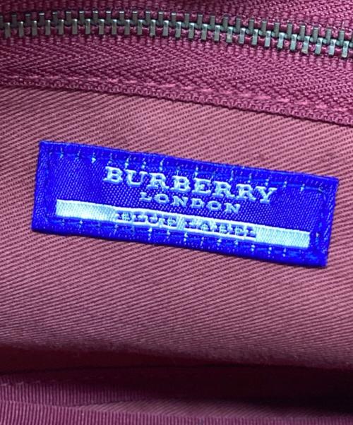 BURBERRY BLUE LABEL（バーバリー ブルー レーベル）BURBERRY BLUE LABEL (バーバリー ブルー レーベル) ハンドバッグ ショッキングピンクの古着・服飾アイテム