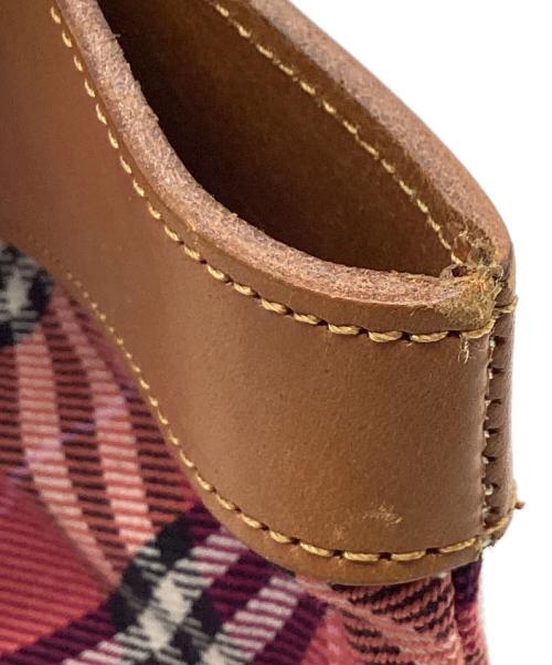 BURBERRY BLUE LABEL（バーバリー ブルー レーベル）BURBERRY BLUE LABEL (バーバリー ブルー レーベル) ハンドバッグ ショッキングピンクの古着・服飾アイテム