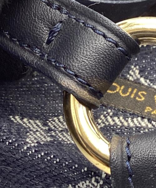 LOUIS VUITTON（ルイ ヴィトン）LOUIS VUITTON (ルイ ヴィトン) オーシャン ライン フラット　モノグラム・デニム　 ネイビー サイズ:36の古着・服飾アイテム