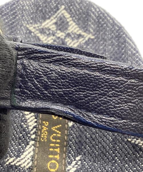 LOUIS VUITTON（ルイ ヴィトン）LOUIS VUITTON (ルイ ヴィトン) オーシャン ライン フラット　モノグラム・デニム　 ネイビー サイズ:36の古着・服飾アイテム