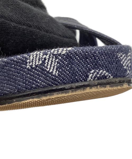 LOUIS VUITTON（ルイ ヴィトン）LOUIS VUITTON (ルイ ヴィトン) オーシャン ライン フラット　モノグラム・デニム　 ネイビー サイズ:36の古着・服飾アイテム