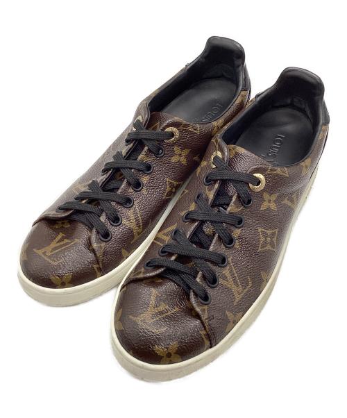 LOUIS VUITTON（ルイ ヴィトン）LOUIS VUITTON (ルイ ヴィトン) モノグラム フロントローライン ブラウン×ブラック サイズ:36 1/2の古着・服飾アイテム