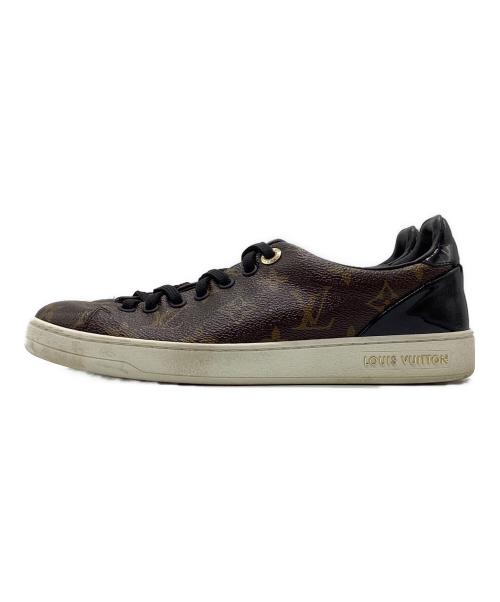 LOUIS VUITTON（ルイ ヴィトン）LOUIS VUITTON (ルイ ヴィトン) モノグラム フロントローライン ブラウン×ブラック サイズ:36 1/2の古着・服飾アイテム