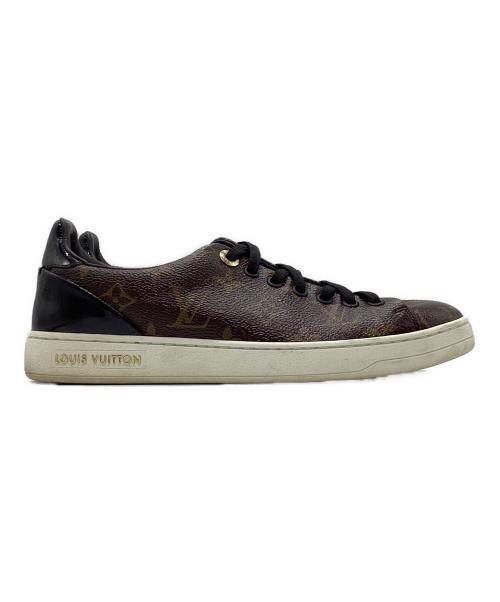 LOUIS VUITTON（ルイ ヴィトン）LOUIS VUITTON (ルイ ヴィトン) モノグラム フロントローライン ブラウン×ブラック サイズ:36 1/2の古着・服飾アイテム