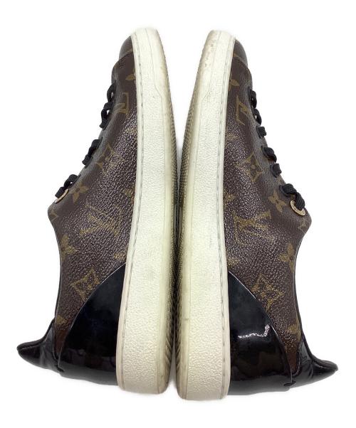 LOUIS VUITTON（ルイ ヴィトン）LOUIS VUITTON (ルイ ヴィトン) モノグラム フロントローライン ブラウン×ブラック サイズ:36 1/2の古着・服飾アイテム