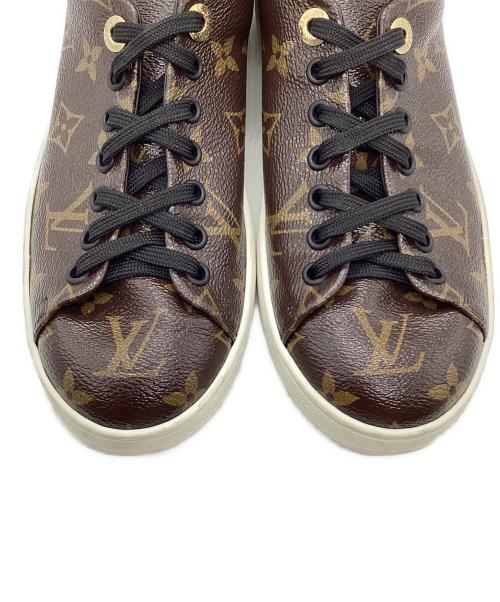 LOUIS VUITTON（ルイ ヴィトン）LOUIS VUITTON (ルイ ヴィトン) モノグラム フロントローライン ブラウン×ブラック サイズ:36 1/2の古着・服飾アイテム
