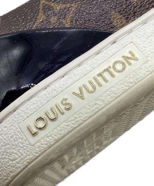 LOUIS VUITTON（ルイ ヴィトン）LOUIS VUITTON (ルイ ヴィトン) モノグラム フロントローライン ブラウン×ブラック サイズ:36 1/2の古着・服飾アイテム