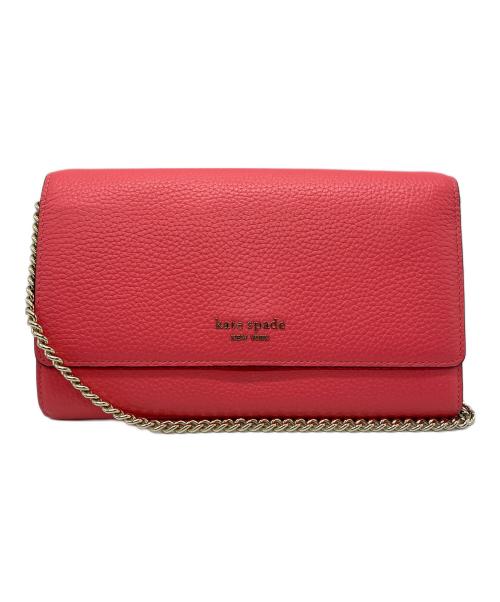 Kate Spade（ケイトスペード）Kate Spade (ケイトスペード) チェーンショルダーバッグ ショッキングピンクの古着・服飾アイテム