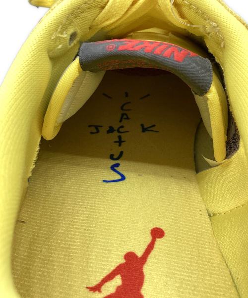 NIKE（ナイキ）NIKE (ナイキ) Travis Scott (トラヴィススコット) ウィメンズ エアジョーダン1 レトロ ロー OG イエローxブルー サイズ:26.5㎝の古着・服飾アイテム