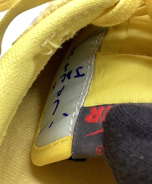 NIKE（ナイキ）NIKE (ナイキ) Travis Scott (トラヴィススコット) ウィメンズ エアジョーダン1 レトロ ロー OG イエローxブルー サイズ:26.5㎝の古着・服飾アイテム