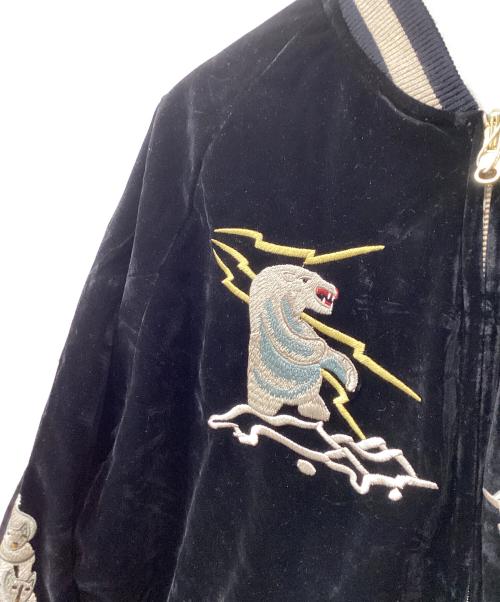 男侍道（オトコサムライドウ）男侍道 (オトコサムライドウ) スカジャン ブラック サイズ:44の古着・服飾アイテム