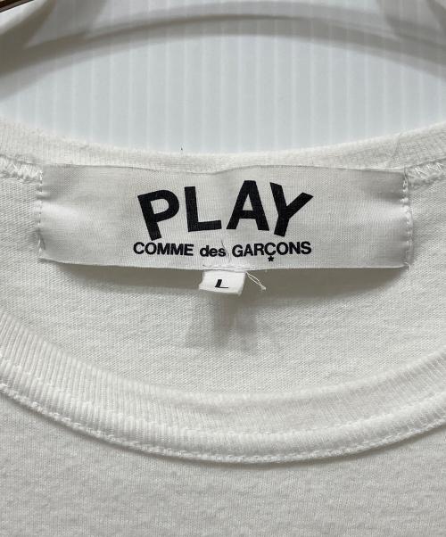 PLAY COMME des GARCONS（プレイコムデギャルソン）PLAY COMME des GARCONS (プレイコムデギャルソン) Tシャツ ホワイト サイズ:Lの古着・服飾アイテム