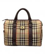 Burberry'sバーバリーズ）の古着「ミニボストンバッグ ノバチェック」｜ベージュ