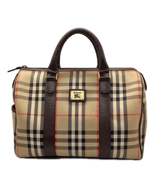 Burberry's（バーバリーズ）Burberry's (バーバリーズ) ミニボストンバッグ ノバチェック ベージュの古着・服飾アイテム