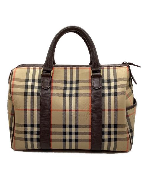 Burberry's（バーバリーズ）Burberry's (バーバリーズ) ミニボストンバッグ ノバチェック ベージュの古着・服飾アイテム