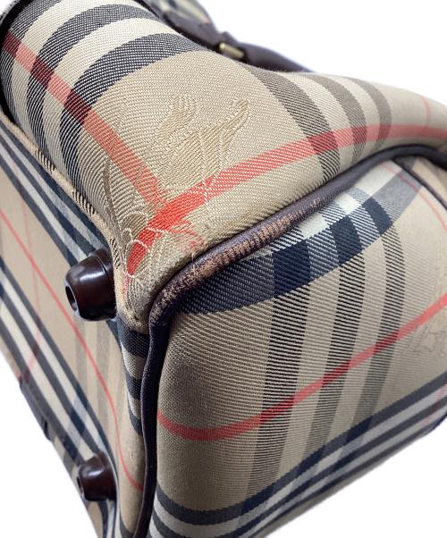 Burberry's（バーバリーズ）Burberry's (バーバリーズ) ミニボストンバッグ ノバチェック ベージュの古着・服飾アイテム