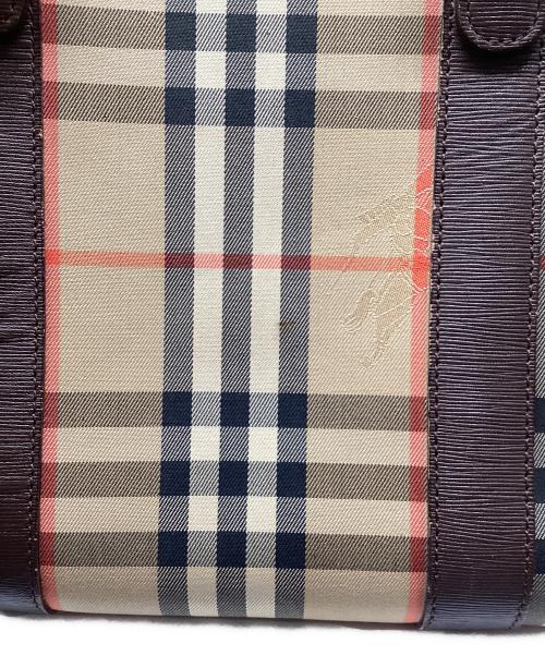 Burberry's（バーバリーズ）Burberry's (バーバリーズ) ミニボストンバッグ ノバチェック ベージュの古着・服飾アイテム