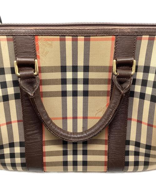 Burberry's（バーバリーズ）Burberry's (バーバリーズ) ミニボストンバッグ ノバチェック ベージュの古着・服飾アイテム