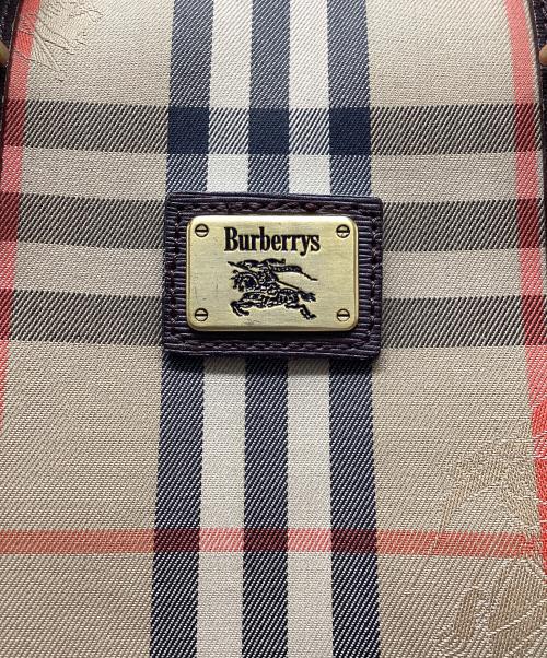 Burberry's（バーバリーズ）Burberry's (バーバリーズ) ミニボストンバッグ ノバチェック ベージュの古着・服飾アイテム