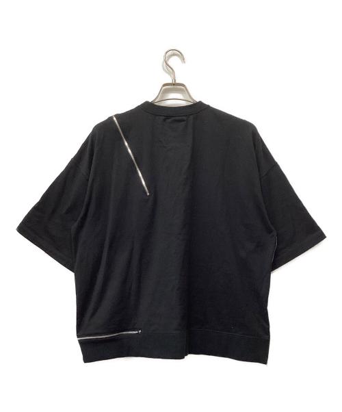 Maison MIHARA YASUHIRO（メゾン ミハラ ヤスヒロ）Maison MIHARA YASUHIRO (メゾン ミハラ ヤスヒロ) ZIP SLIT H/S PULLOVER ブラック サイズ:44の古着・服飾アイテム